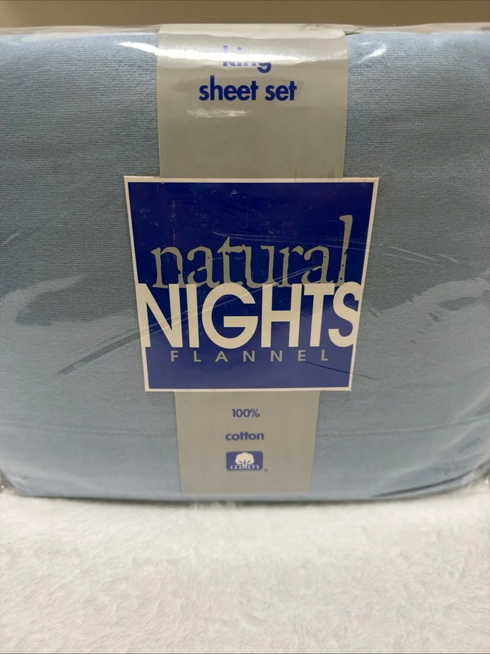Light Blue Flannel Sheet Set